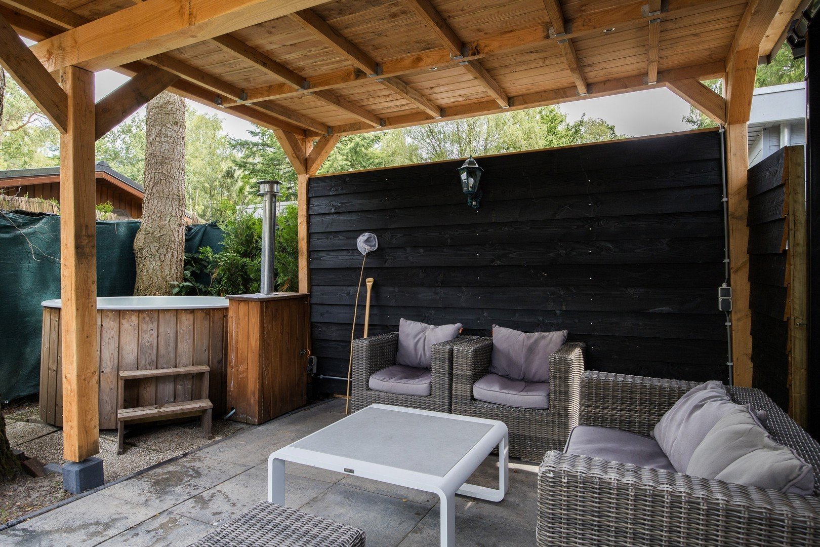 Luxe chalet veluwe sauna en hottub 46