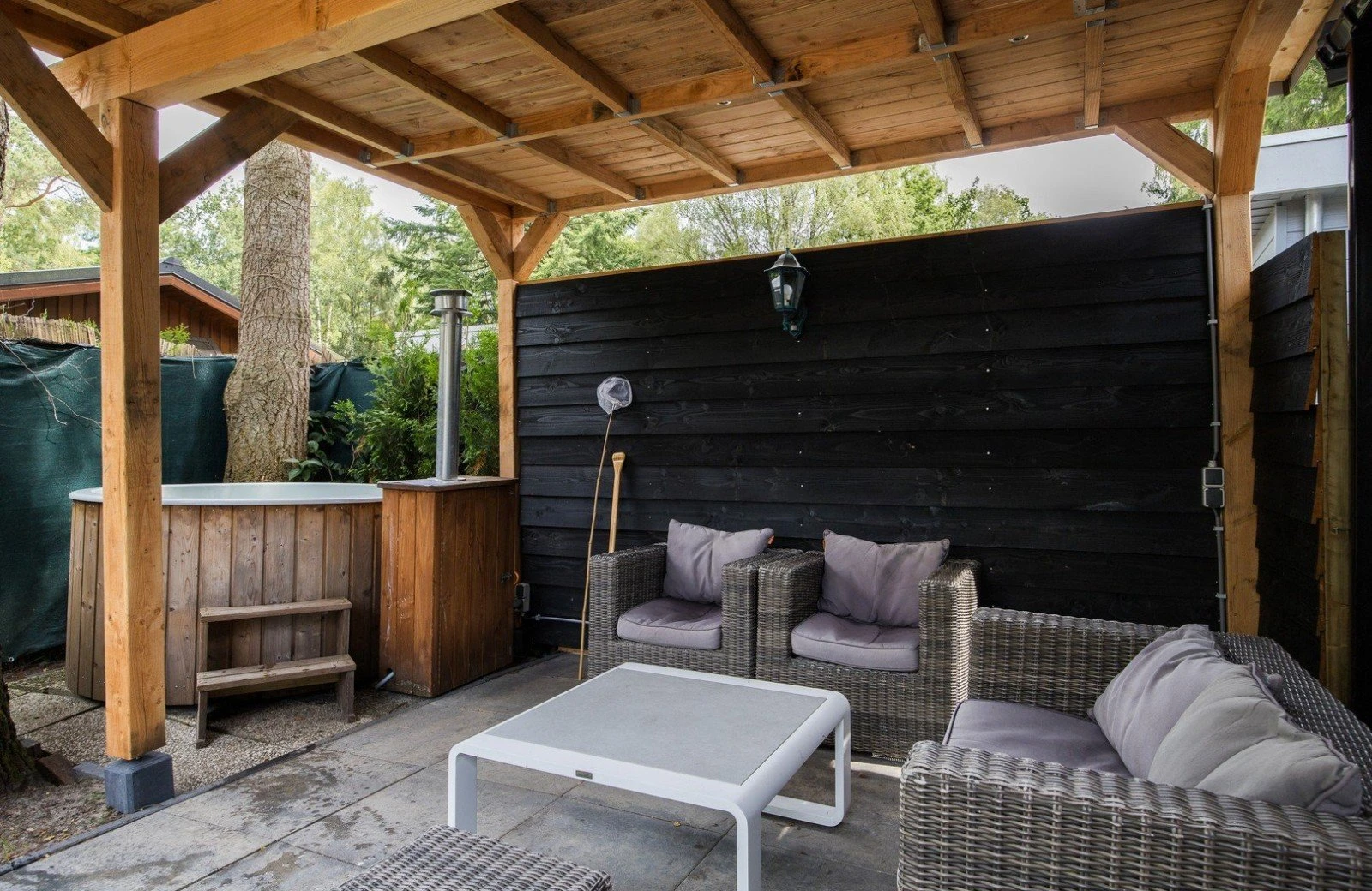 Luxe chalet veluwe sauna en hottub 46