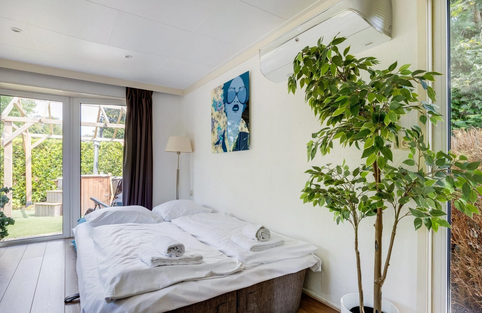 Wellnesshut met eigen bubbelbadsauna 40