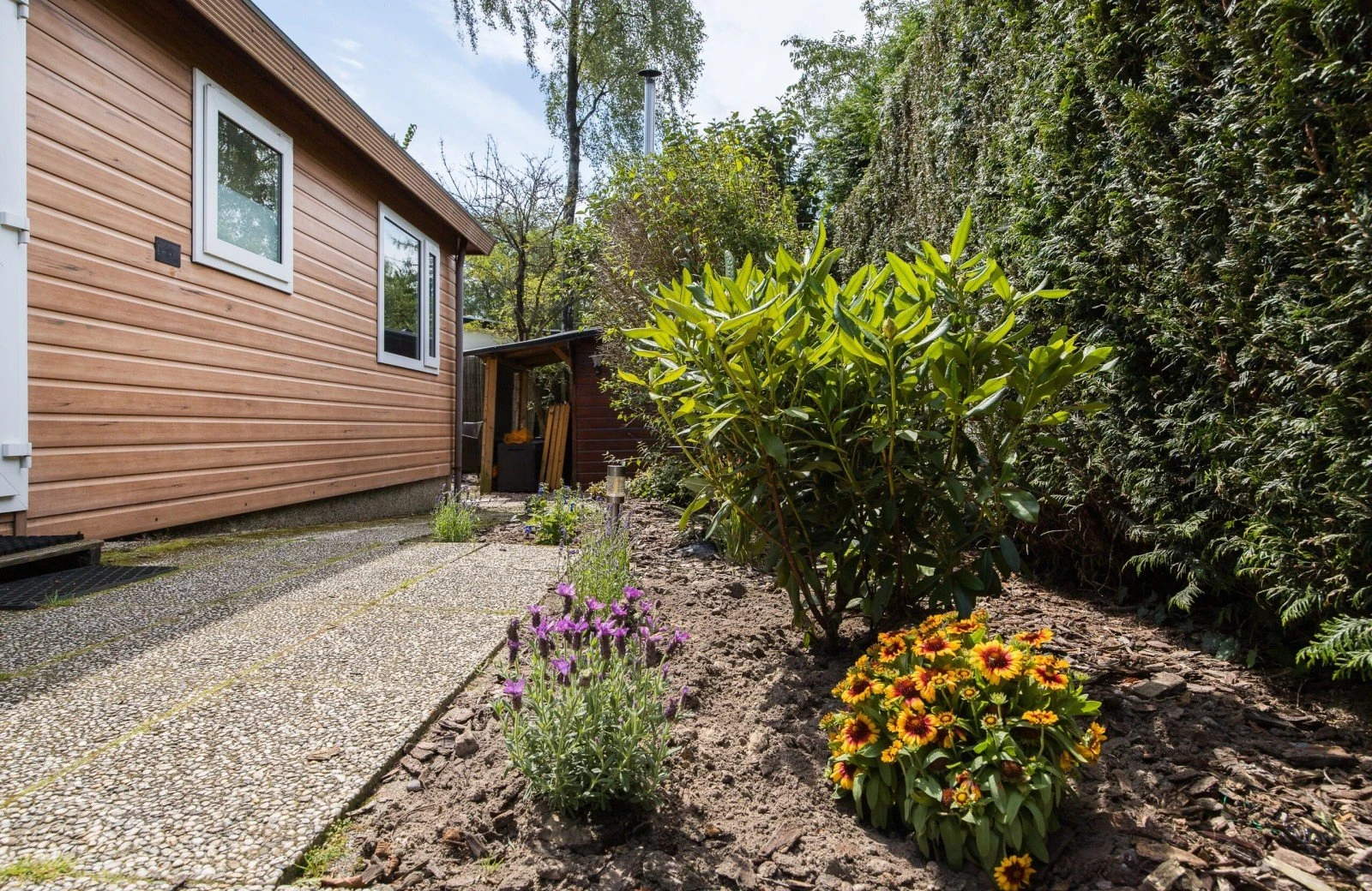 Wellnesshut met eigen bubbelbadsauna 55